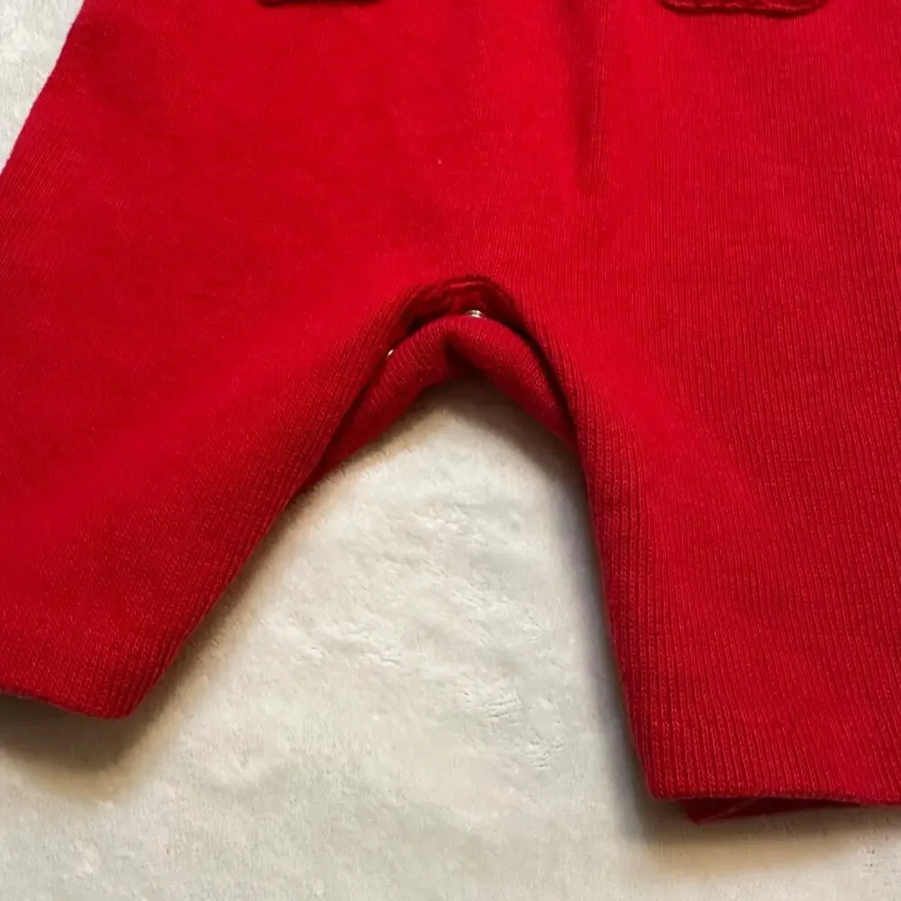Ralph Lauren Sweater Romper sz 3 m Red Knit Sweater Romper